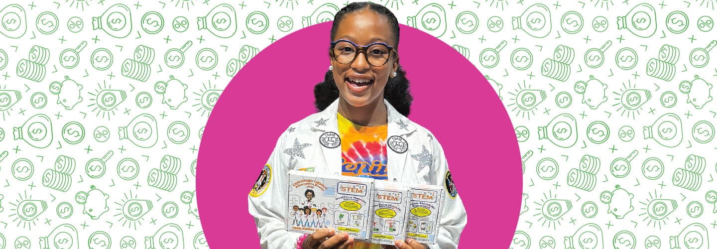 Image of student chemist who owns her own STEM business